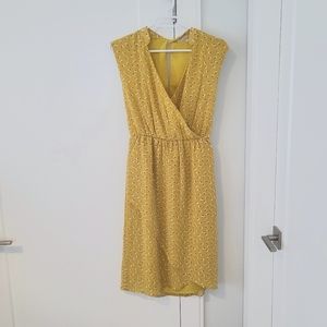 Yellow Wrap Dress